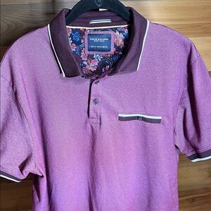 Denim & Flower by Ricky Singh Maroon Polo Shirt